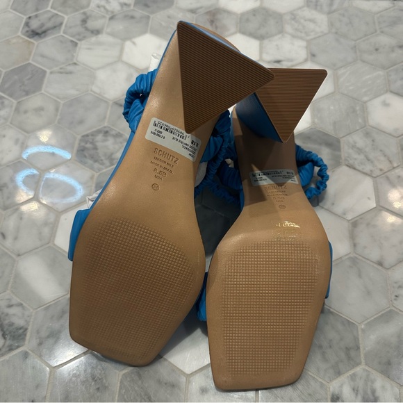NEW ⚡️ SCHUTZ Lirah Blue Strappy Heels - Picture 4 of 4